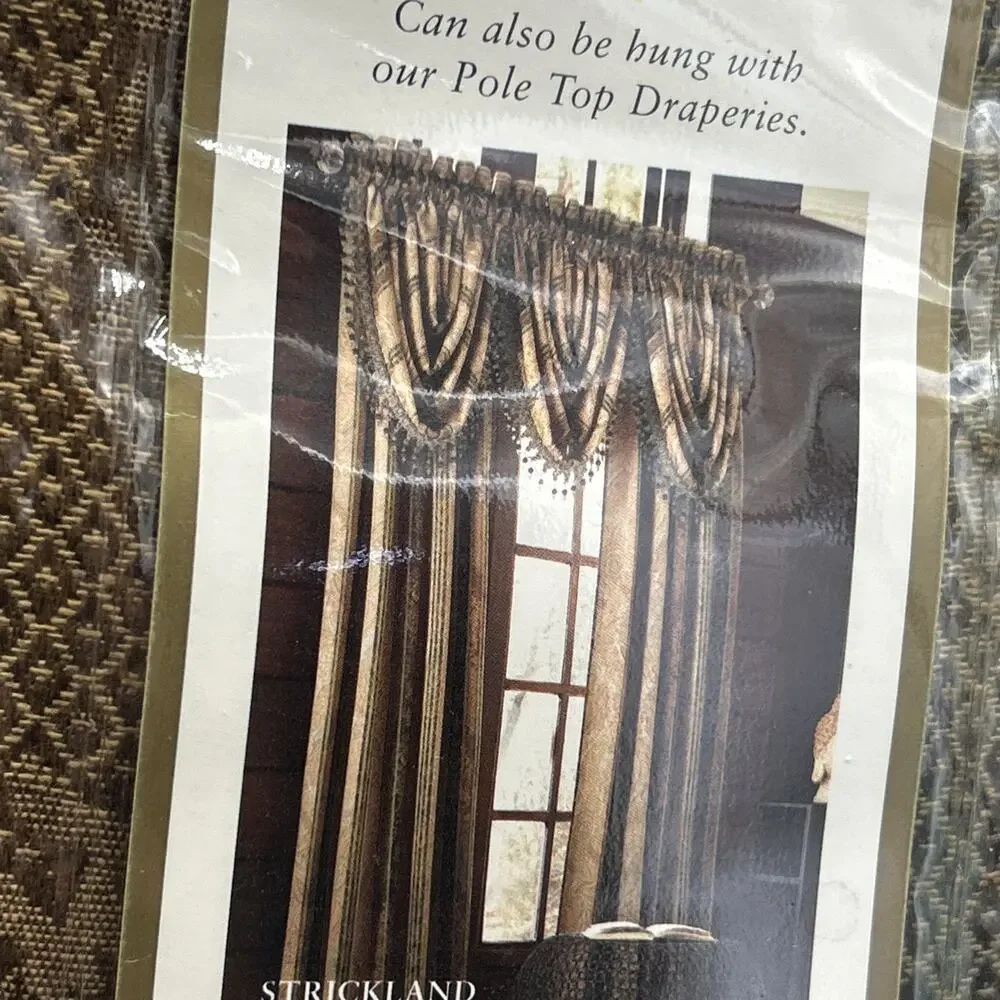 Croscill Classics 1 Waterfall Swag Valance 48x33 Style 9010 Chocolate Strickland